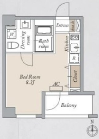 プライマル両国EASTの物件間取画像
